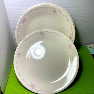Vintage Corelle Corning English Breakfast Dinner Plate 10 1/4 "  Set of 4